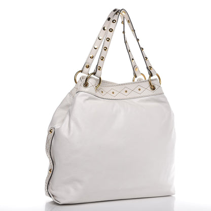 Gucci Calfskin Irina Tote White 3 of 11