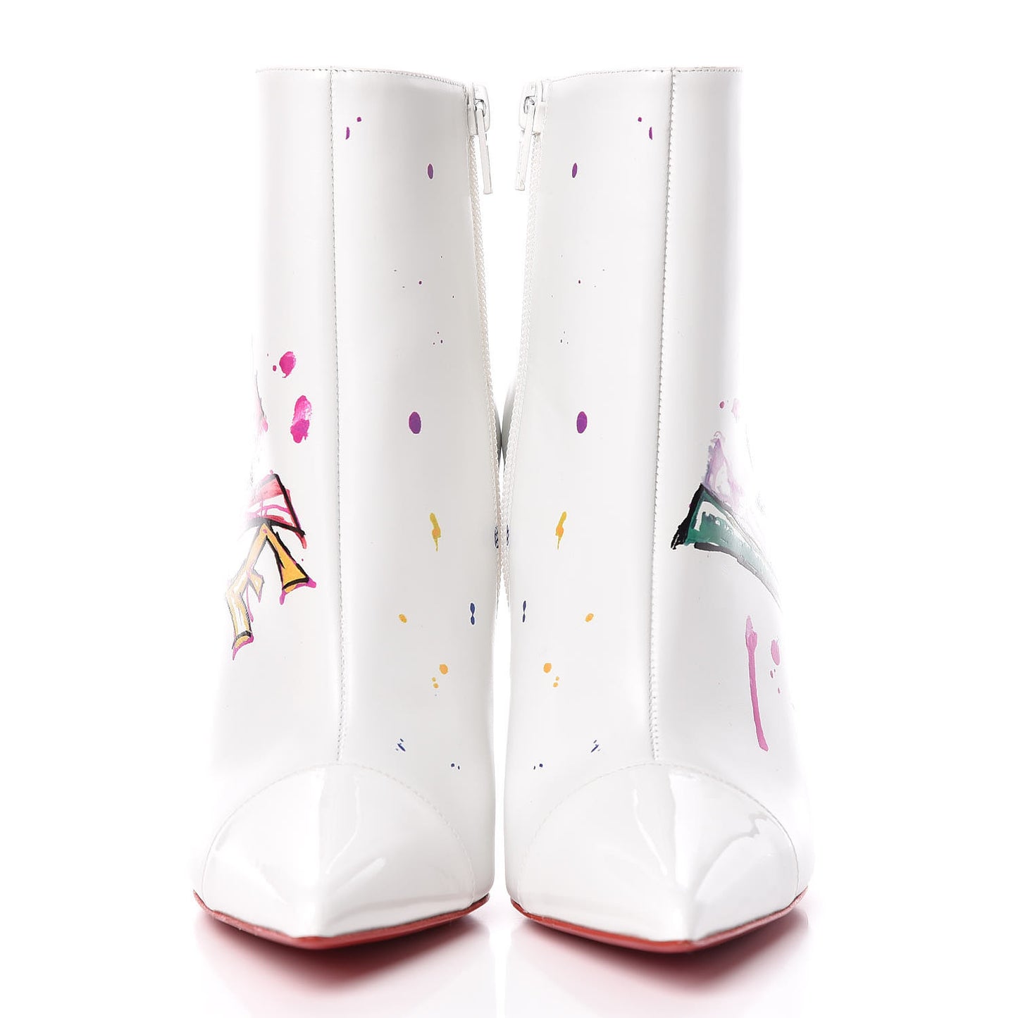 Calfskin In Love 100 Booties 36.5 White