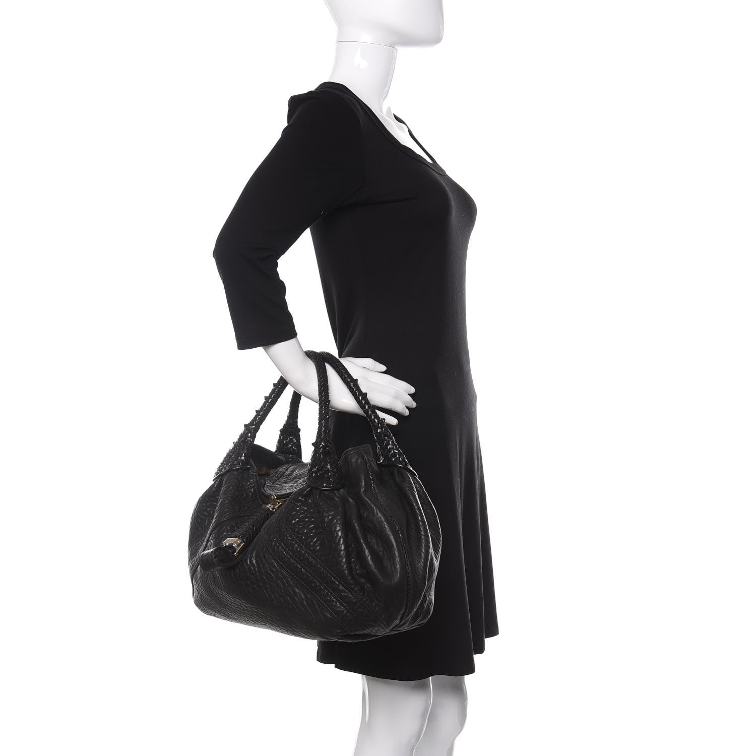 Fendi Nappa Nuvolata Spy Black 2 of 11