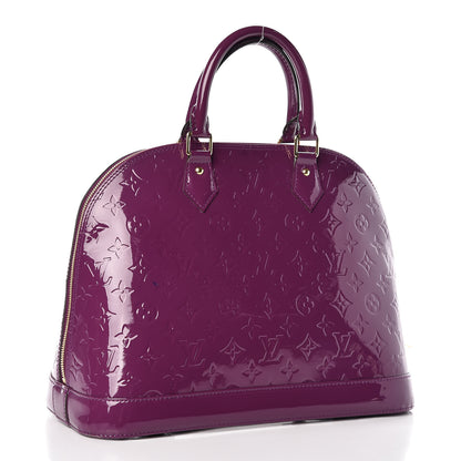 Louis Vuitton Vernis Alma MM Amethyste 3 of 14