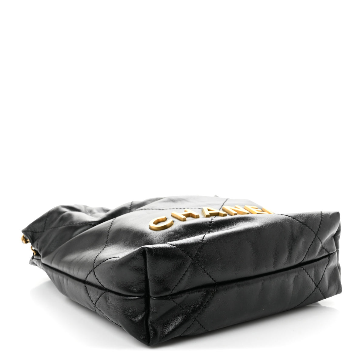 Chanel Shiny Calfskin Quilted Mini Chanel 22 Black 4 of 10