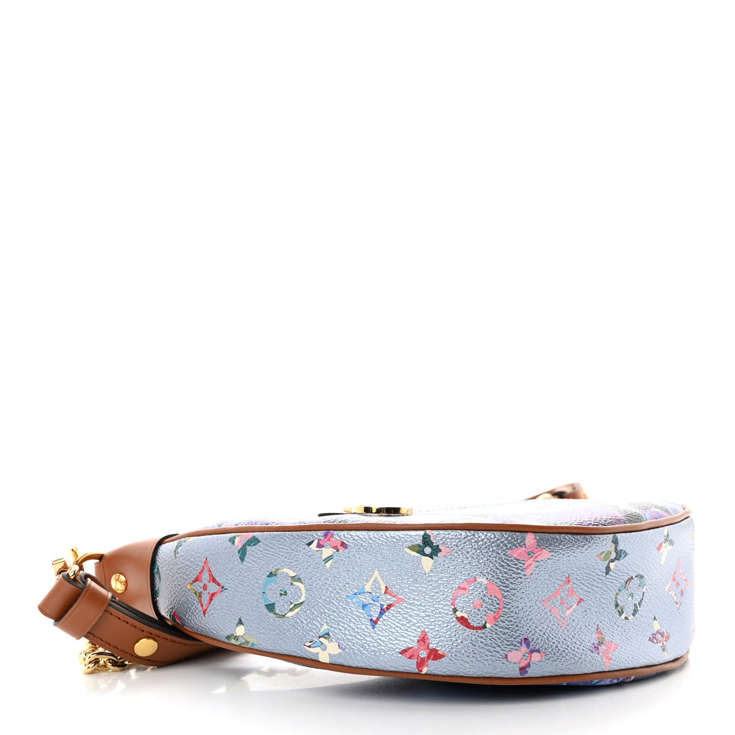 Metallic Monogram LV Garden Loop PM Blue