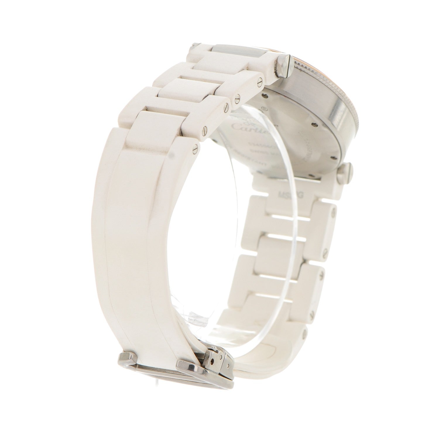Cartier Stainless Steel 18K Pink Gold Rubber 33mm Pasha C Seatimer Quartz Watch 4 of 7