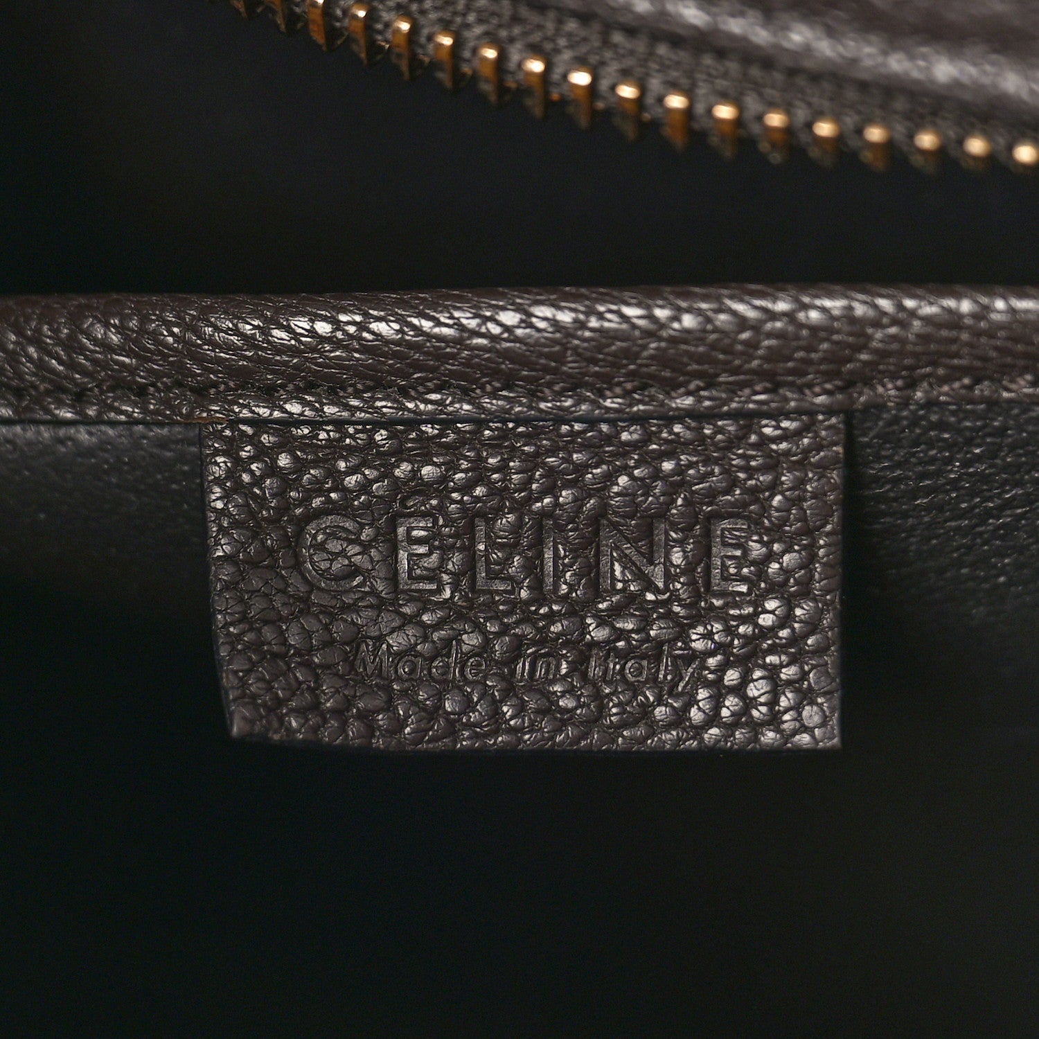 Celine Drummed Calfskin Nano Luggage Brown 6 of 13