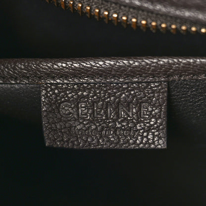 Celine Drummed Calfskin Nano Luggage Brown 6 of 13