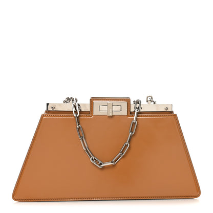 Fendi Patent Peekaboo Cut Caramello 1 of 10