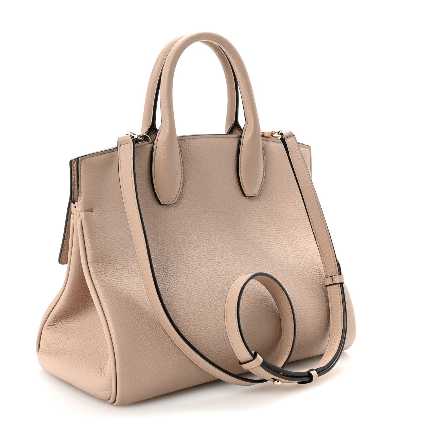 Salvatore Ferragamo Calfskin Medium Studio Bag Daino 1790717