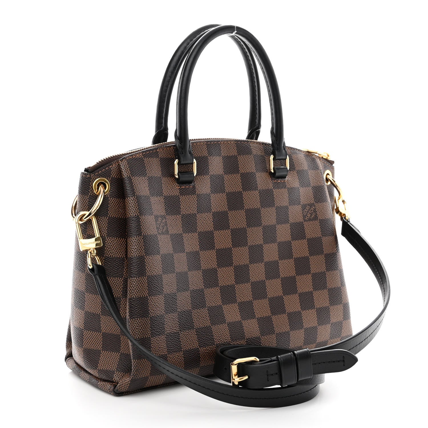 Louis Vuitton Damier Ebene Odeon Tote PM Black 3 of 10