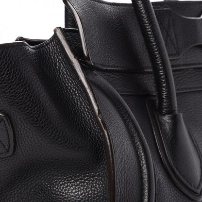Celine Drummed Calfskin Mini Luggage Black 13 of 18