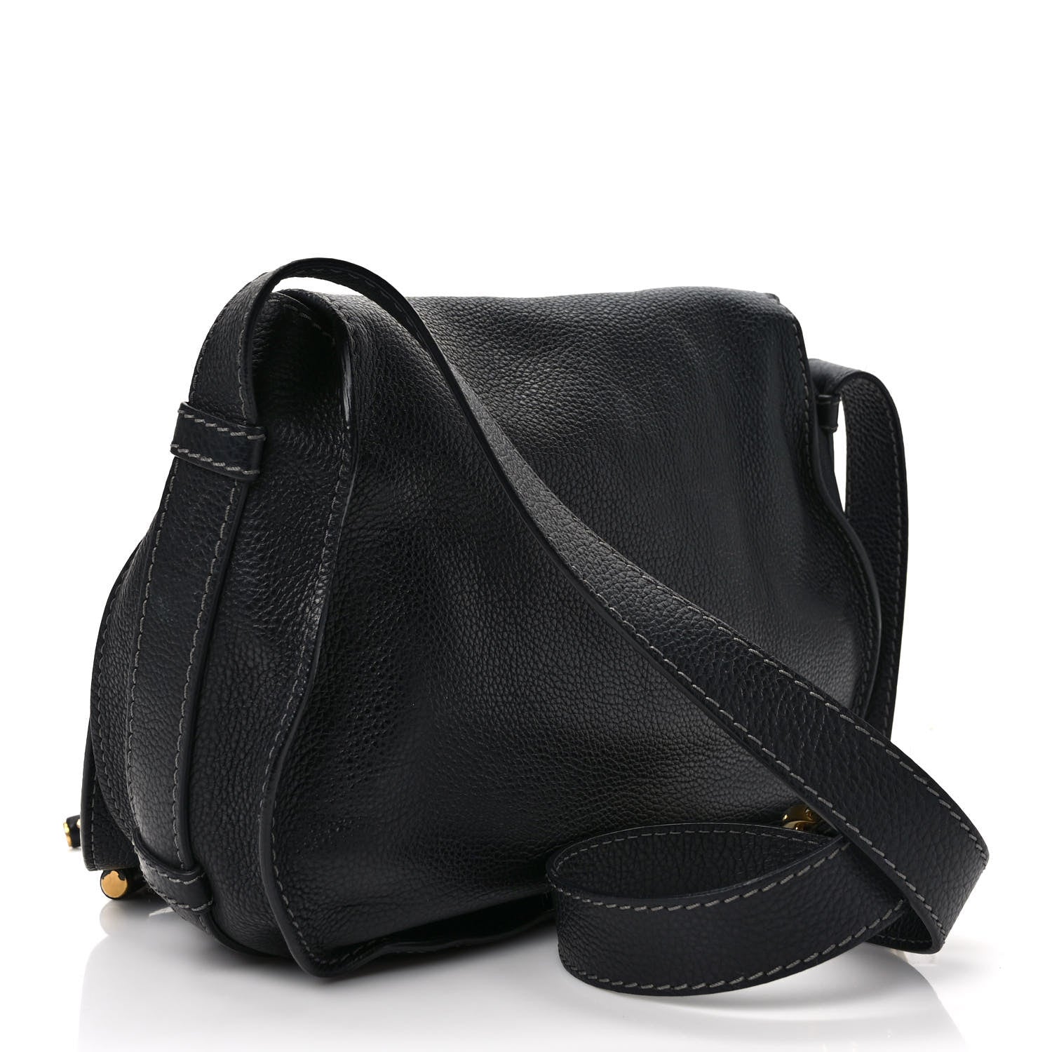 Chloe Calfskin Medium Marcie Round Crossbody Bag Black 3 of 8