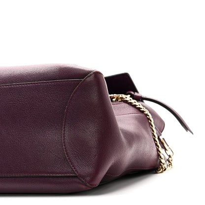 Chloe Calfskin Medium Faye Day Shoulder Bag Intense Violine 9 of 9