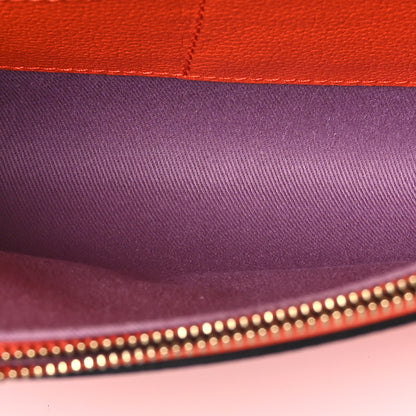 Versace Grained Calfskin La Medusa Crossbody Bag Orange 5 of 9