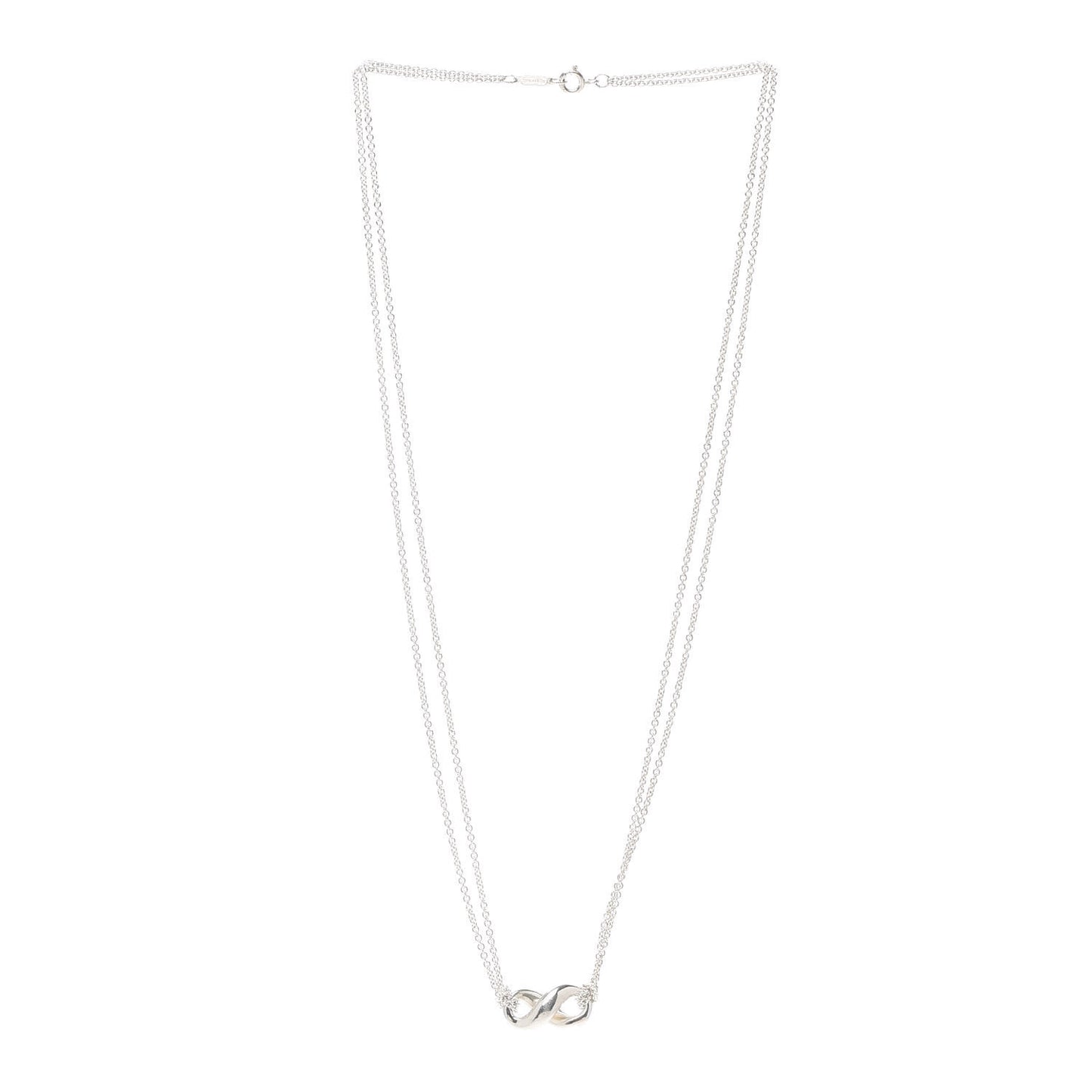 Sterling Silver Figure 8 Pendant Necklace