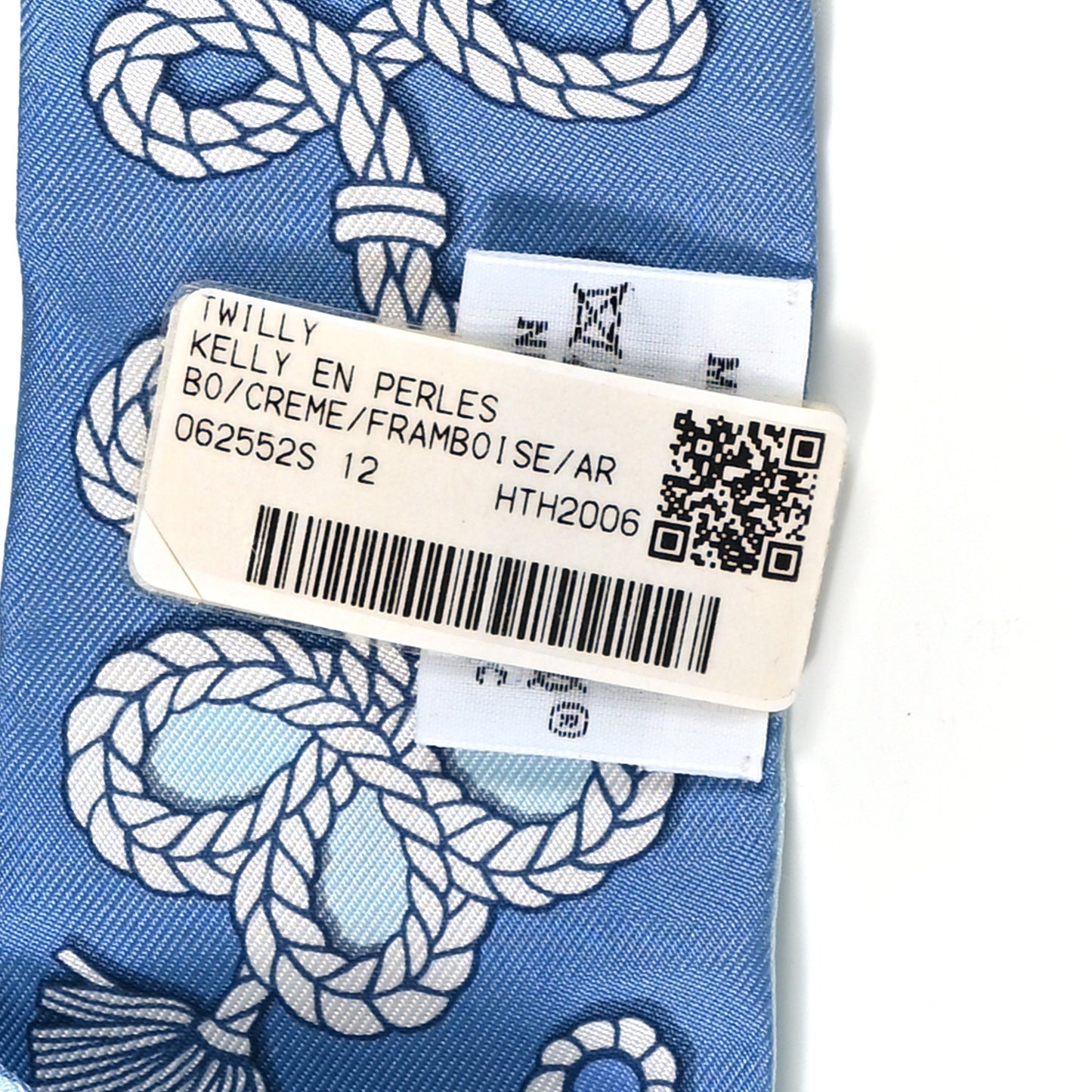 Silk Galons Et Brandebourg Twilly Ciel Ocean White