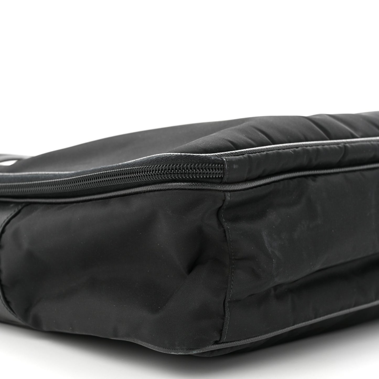 Tessuto Nylon Saffiano Briefcase Black