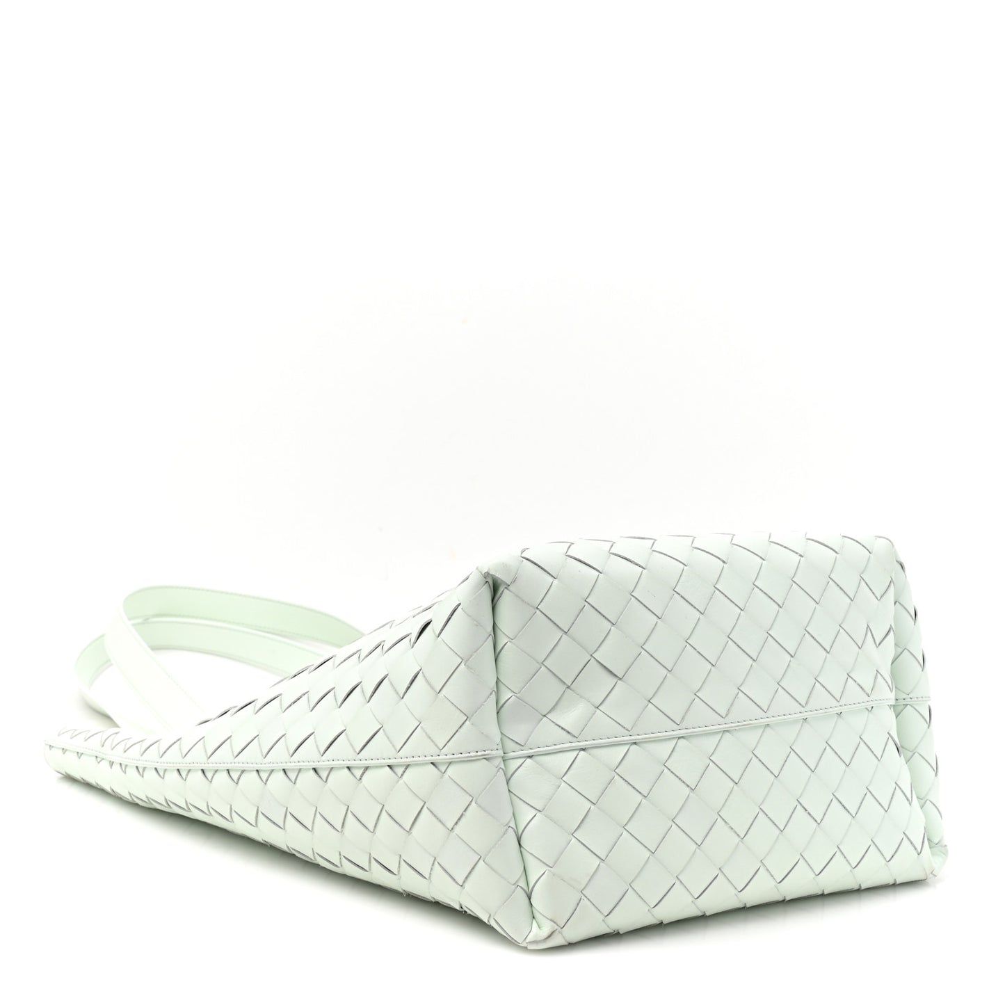 Calfskin Intrecciato Small Tote Bag Glacier