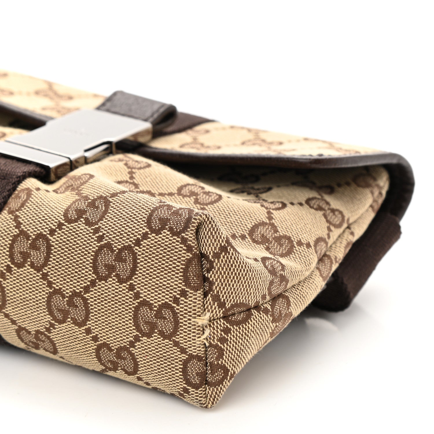Gucci Monogram Waist Pouch Bag Dark Brown 9 of 9
