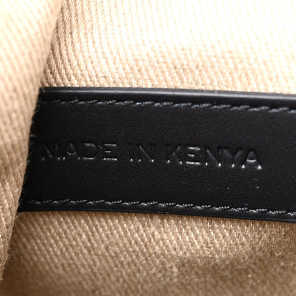 Chloe Paper Calfskin Woven Tie Dye Small Basket Bag Multicolor Blue 6 of 13