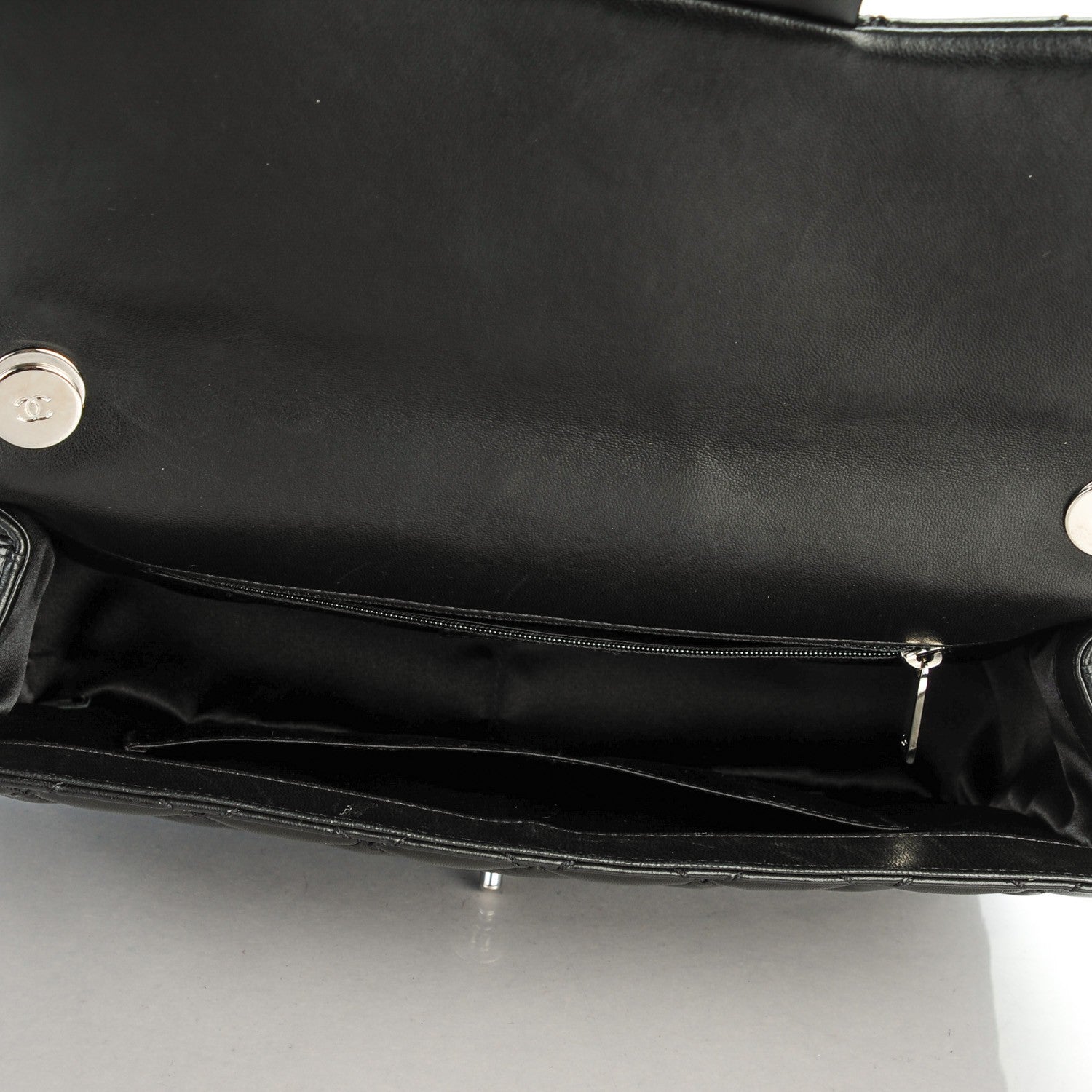 Chanel Lambskin Quilted Jumbo Easy Carry Flap Black 6 of 8