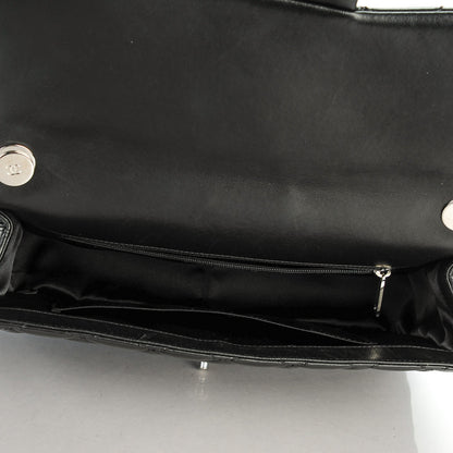 Chanel Lambskin Quilted Jumbo Easy Carry Flap Black 6 of 8