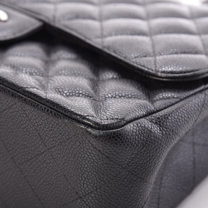 Chanel Caviar Quilted Jumbo Double Flap Black 7 of 14
