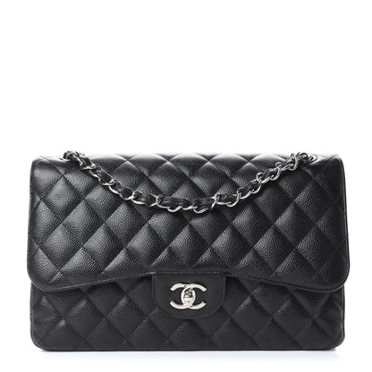 Chanel Caviar Quilted Jumbo Double Flap Black 1 of 9
