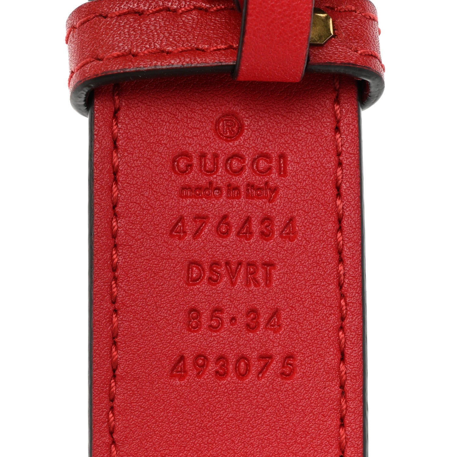 Gucci Calfskin Matelasse GG Marmont Belt Bag 85 34 Hibiscus Red 12 of 12
