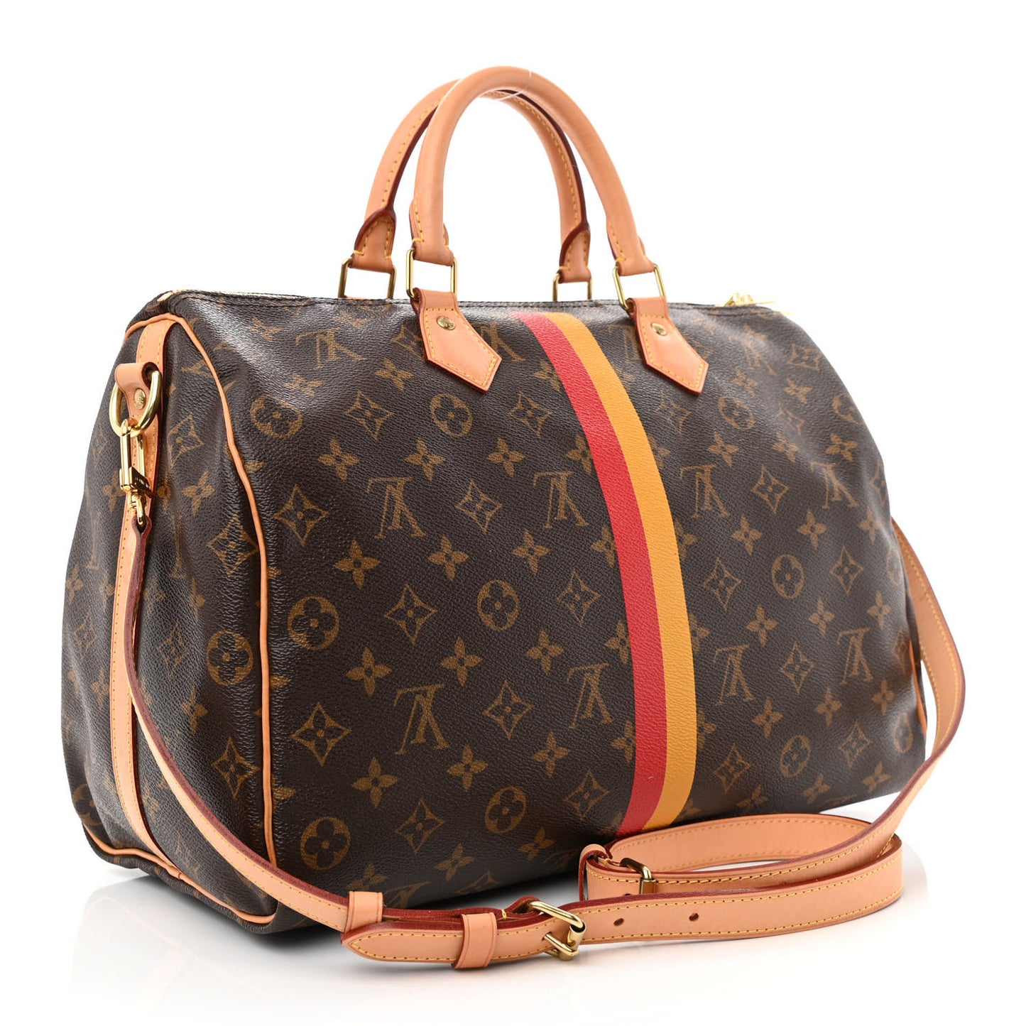 Monogram My LV Heritage Speedy Bandouliere 35 Jaune Rouge