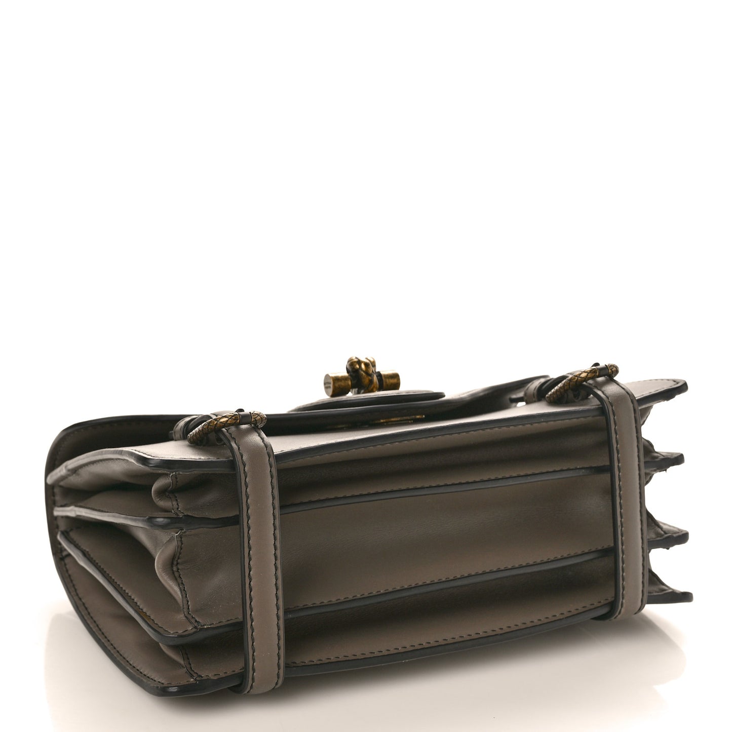 French Calf City Knot Bag Taupe