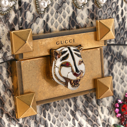 Gucci Snakeskin Embroidered Medium Osiride Top Handle Bag 9 of 14