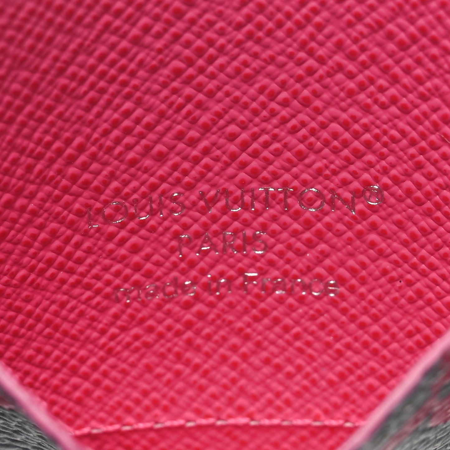 Monogram Glow Double Card Holder Gray Pink
