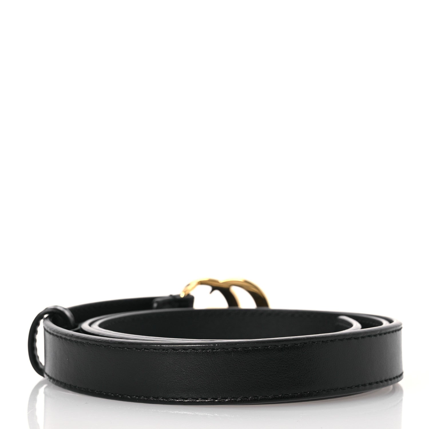 Gucci Calfskin Double G 20mm Belt 85 34 Black 2 of 6