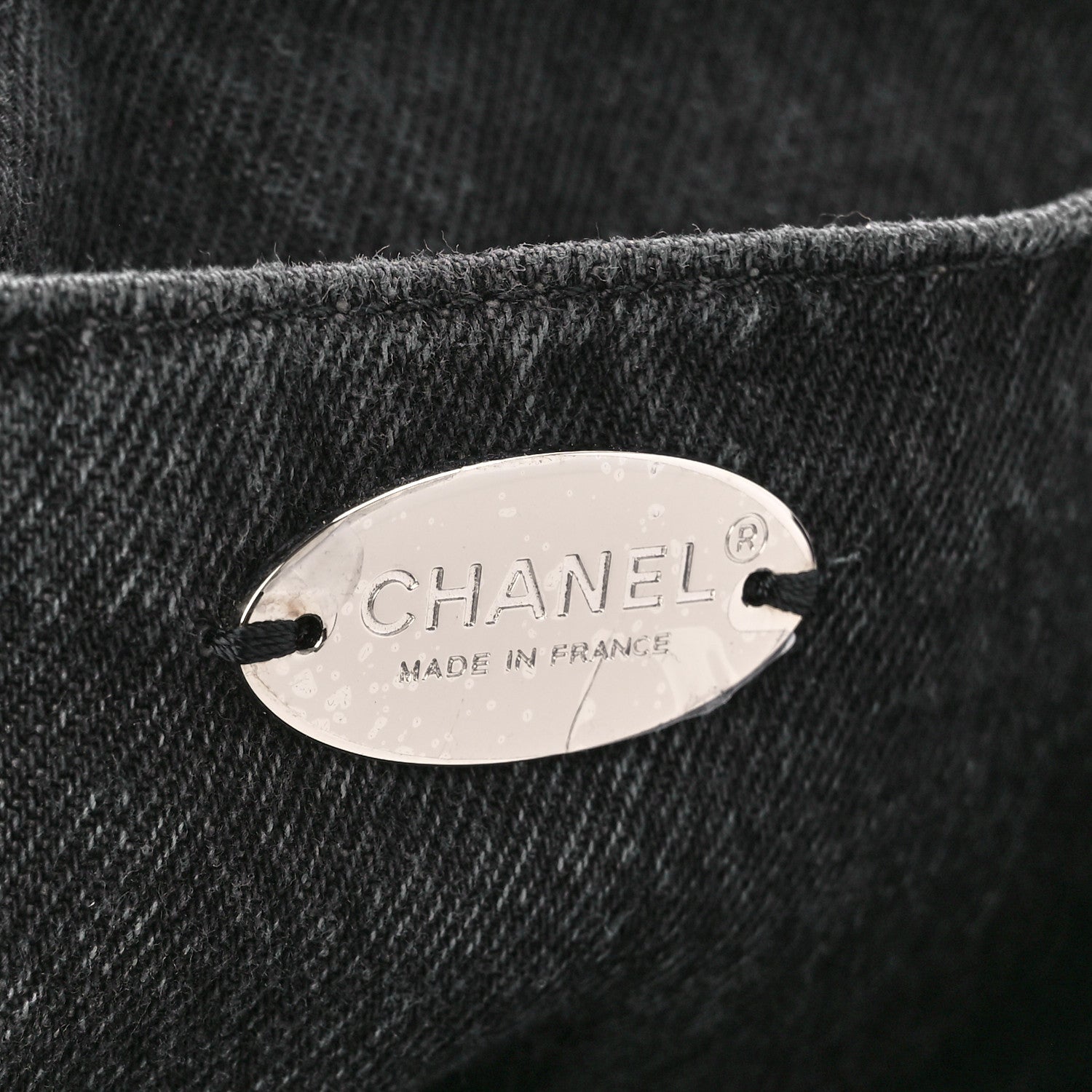 Chanel Denim Quilted Denimpression Flap Grey Black 6 of 11