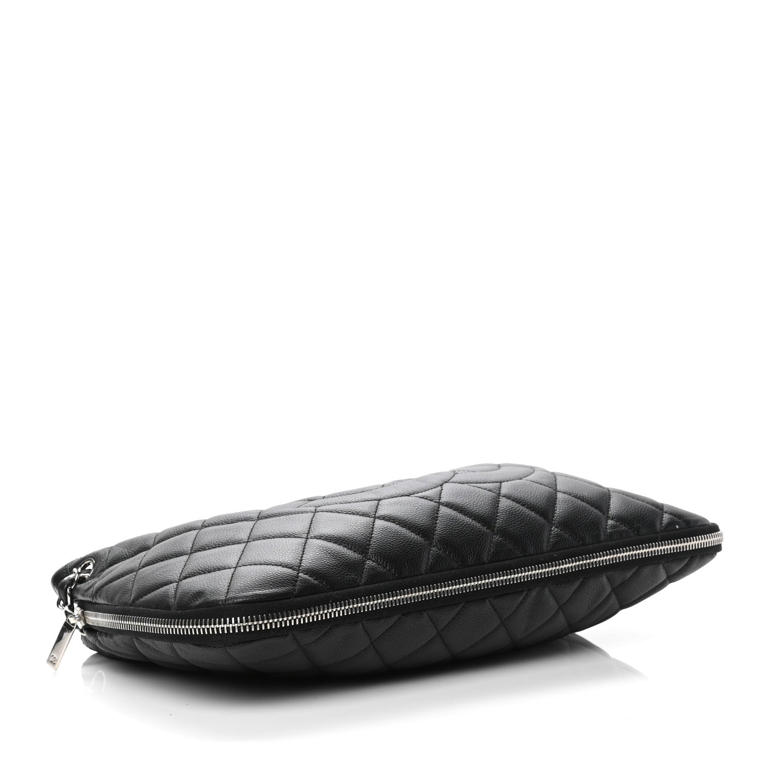Chanel Caviar Quilted Expandable Zip Shoulder Bag Black 3 of 4