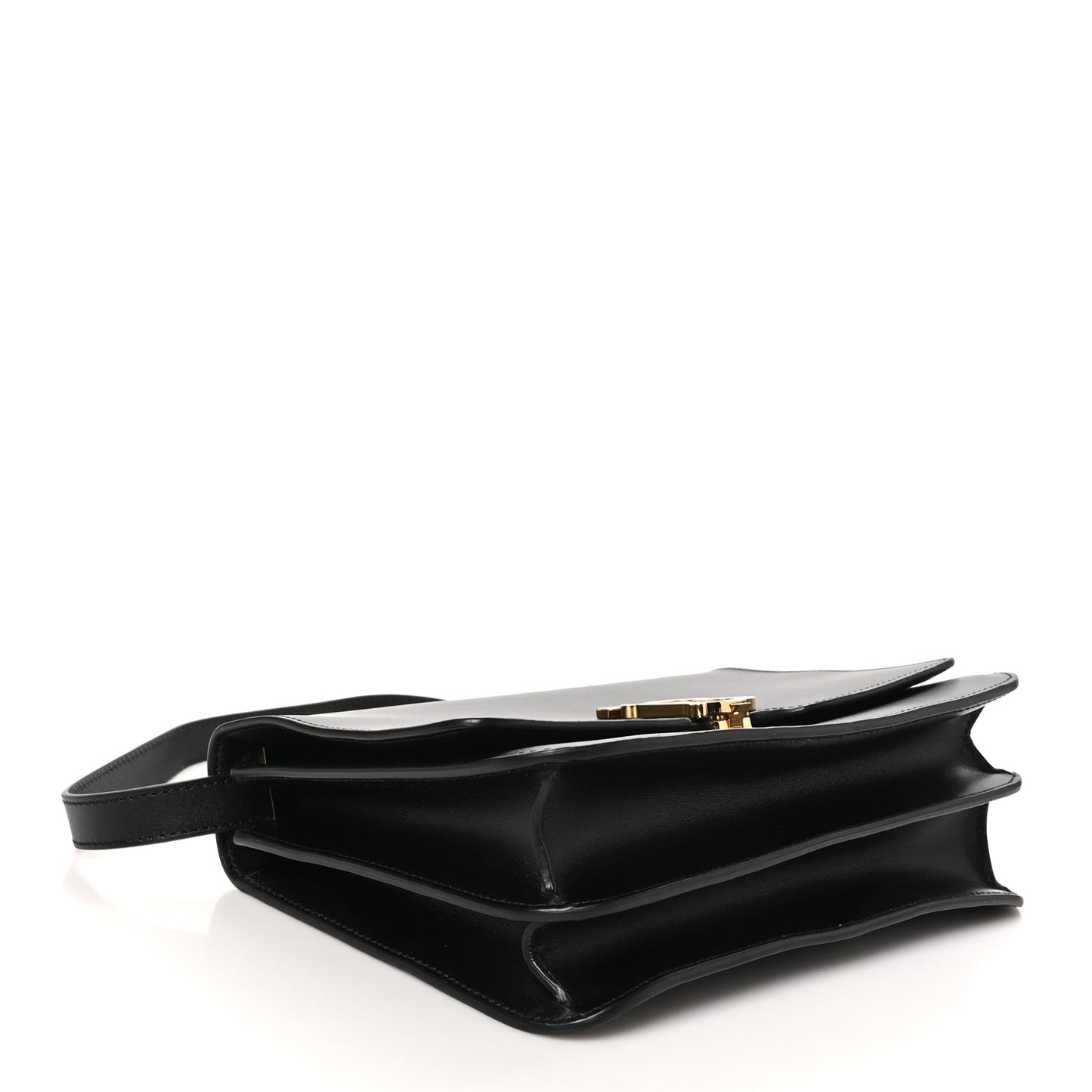 Grained Calfskin Medium TB Bag Black