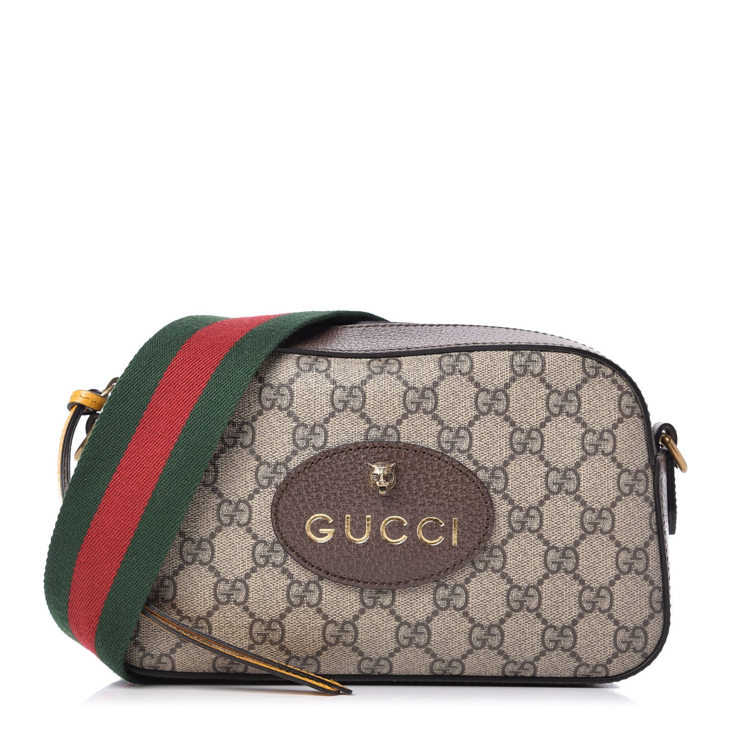GG Supreme Monogram Web Neo Vintage Shoulder Bag Beige New Acero Crop