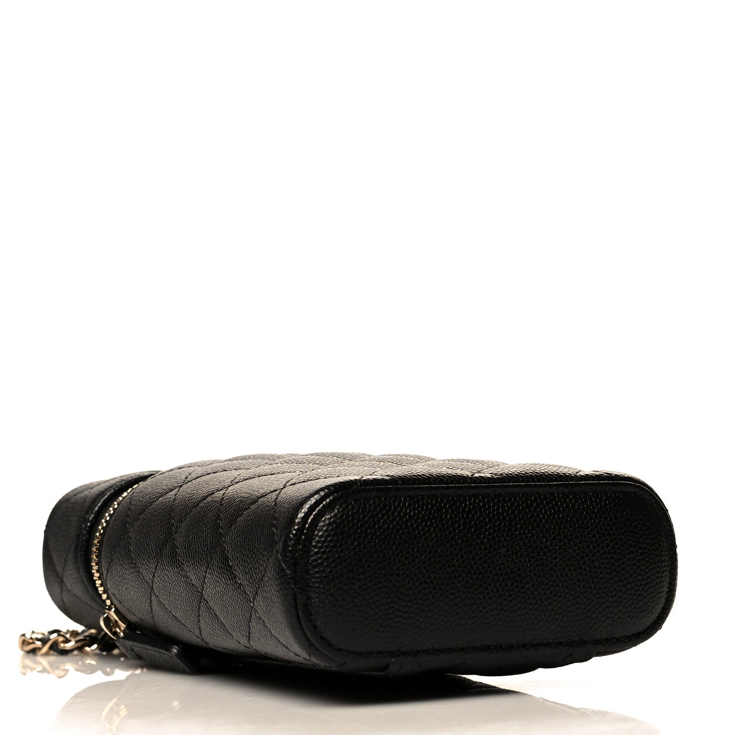 Chanel Caviar Quilted Phone Holder With Chain Black 4 of 10