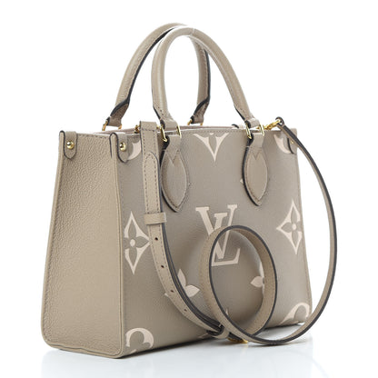 Louis Vuitton Empreinte Monogram Giant Onthego PM Tourterelle Creme 3 of 11