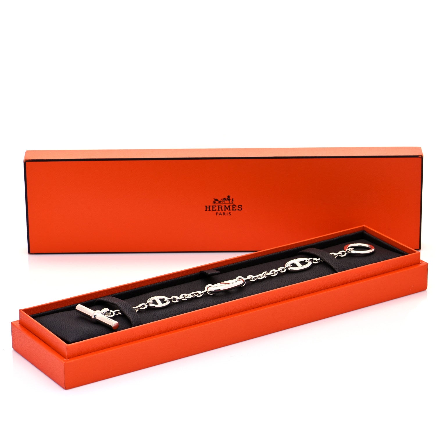 Hermes Sterling Silver Farandole Bracelet LG 7 of 7