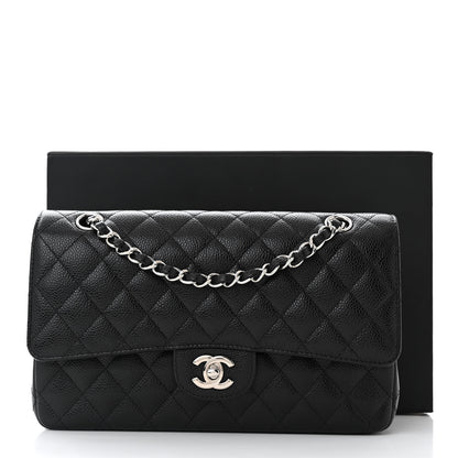 Chanel Caviar Quilted Medium Double Flap Black 12 of 12
