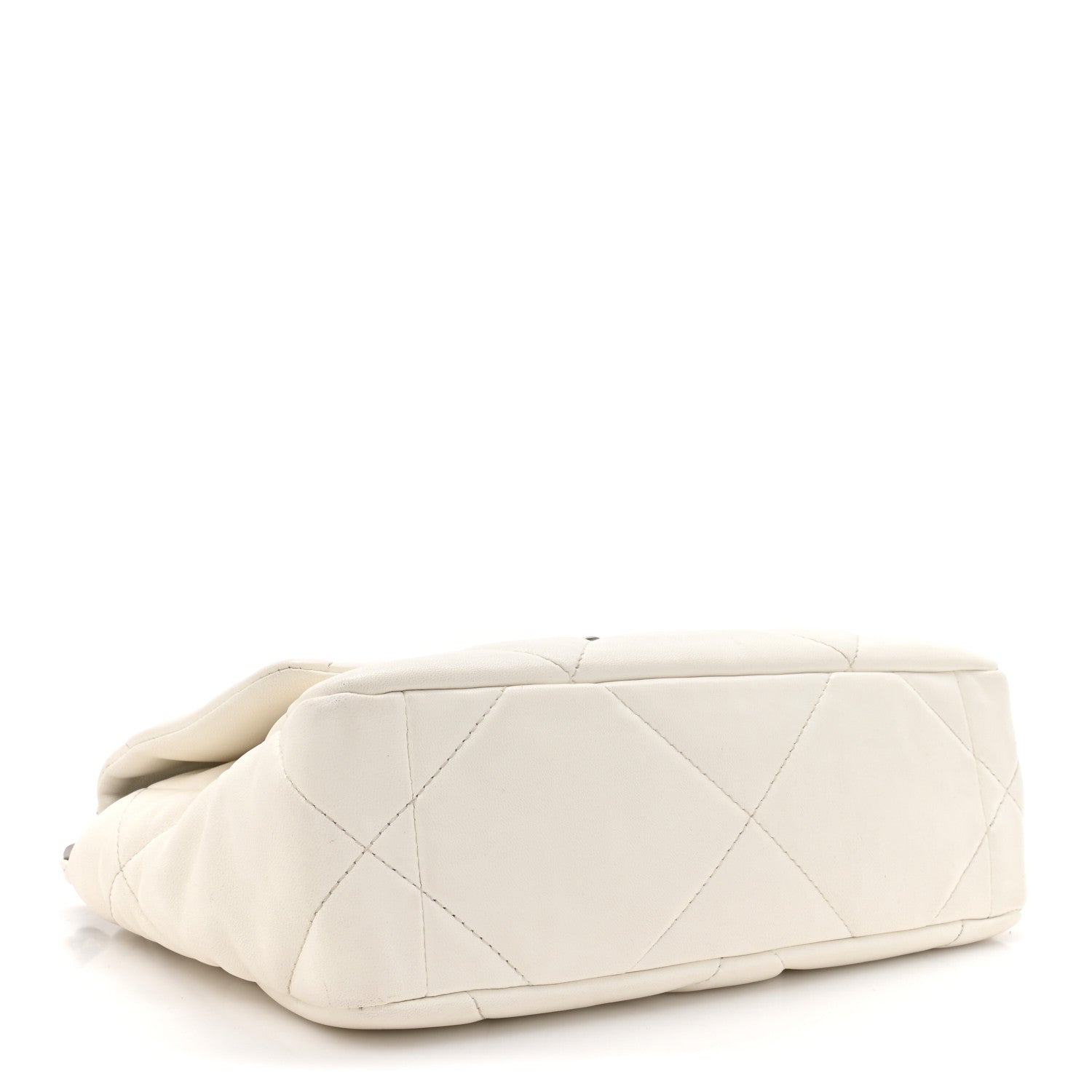 Chanel Lambskin Quilted Medium Chanel 19 Flap White 4 of 16