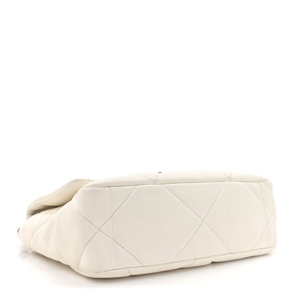 Chanel Lambskin Quilted Medium Chanel 19 Flap White 4 of 16