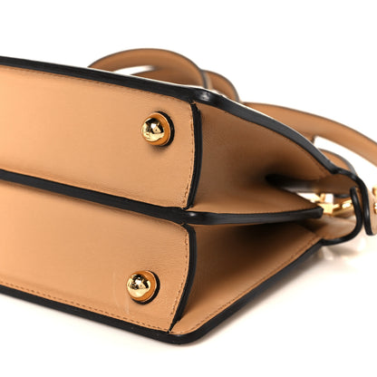 Fendi Shiny Nappa Petite Peekaboo I SEE U Satchel Miele Scuro 12 of 12