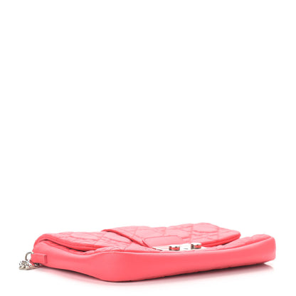 Christian Dior Lambskin Cannage Miss Dior Promenade Pouch Corail 4 of 13
