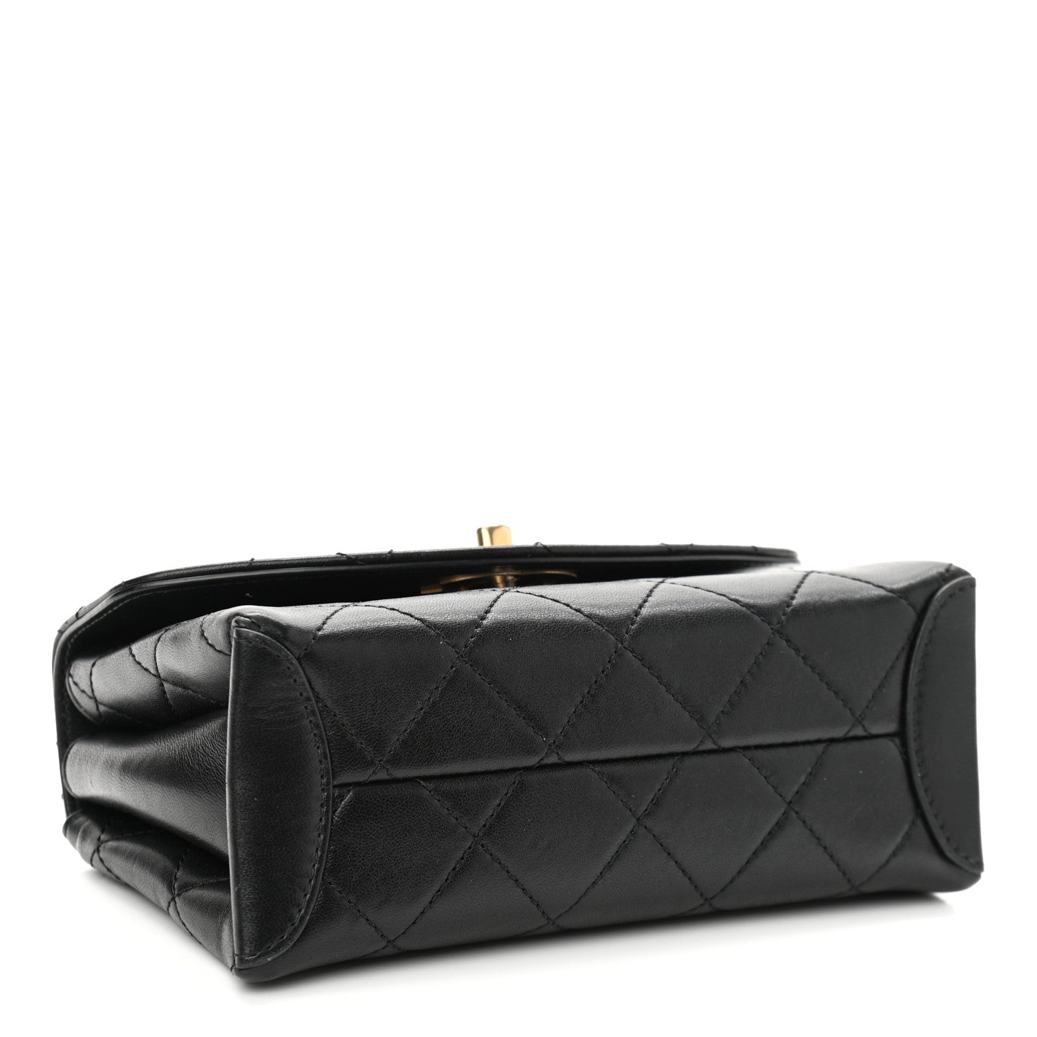 Chanel Lambskin Quilted Small Trendy Spirit Top Handle Bag Black 4 of 11