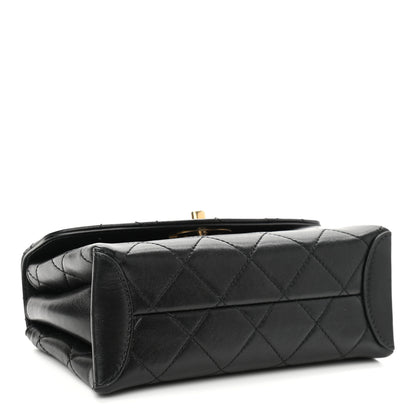 Chanel Lambskin Quilted Small Trendy Spirit Top Handle Bag Black 4 of 11