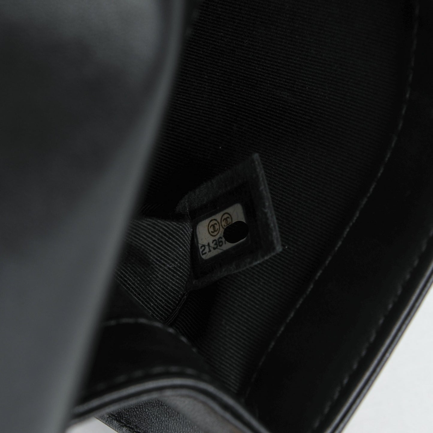 Lambskin Quilted Small Boy Flap Black