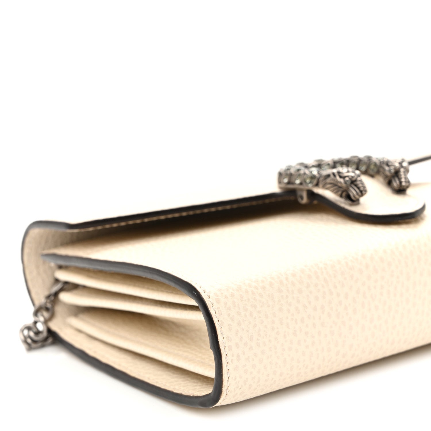 Gucci Dollar Calfskin Mini Dionysus Chain Wallet Mystic White 9 of 10