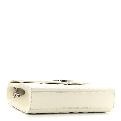 Saint Laurent Grain De Poudre Textured Mixed Matelasse Medium Triquilt Monogram Satchel Porcellana 3 of 11