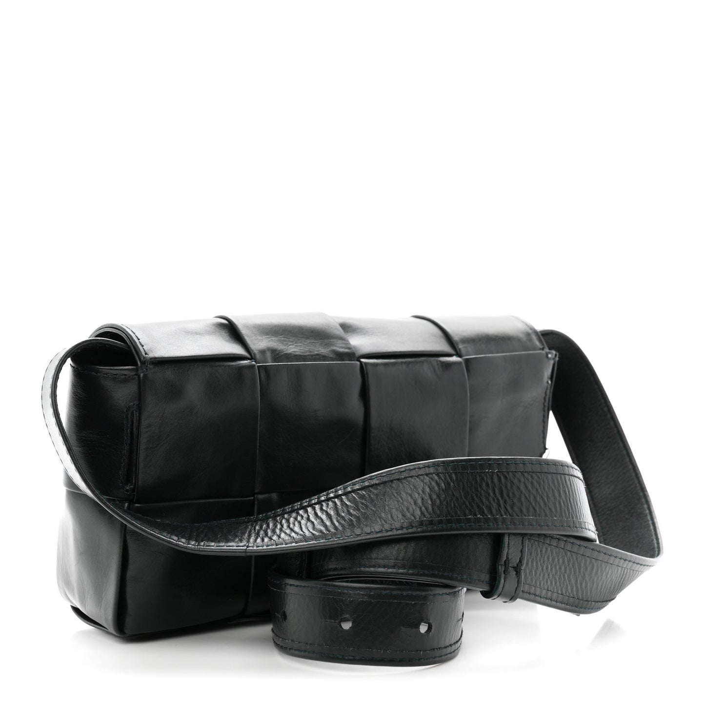 Paper Calfskin Intreccio Cassette Belt Bag Camping